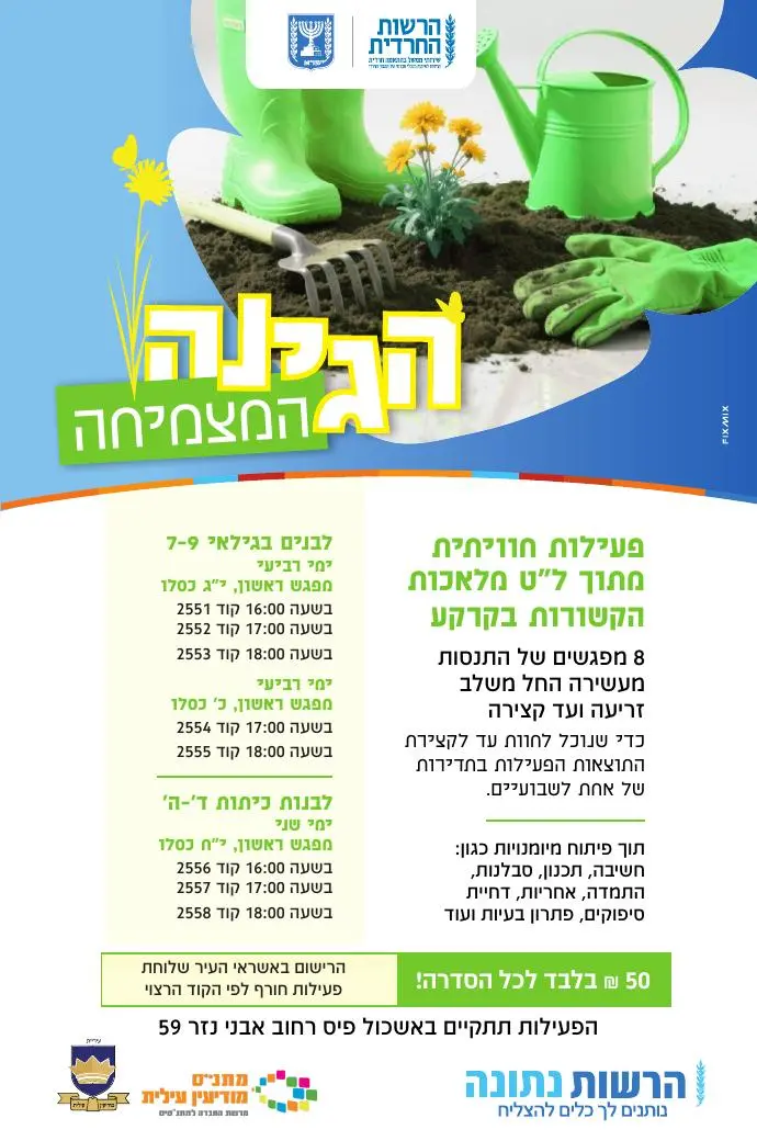 עיצוב הגינה המצמיחה